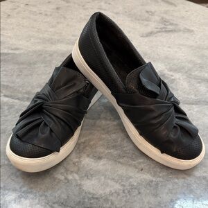 MIA Women's Black Slip-On Sneakers